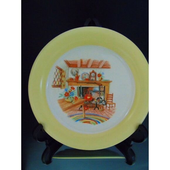Homer Laughlin Bread Plate Colonial Kitchen Vintage 1943 Pattern Eggshell H43 N5 - Picture 5 of 5